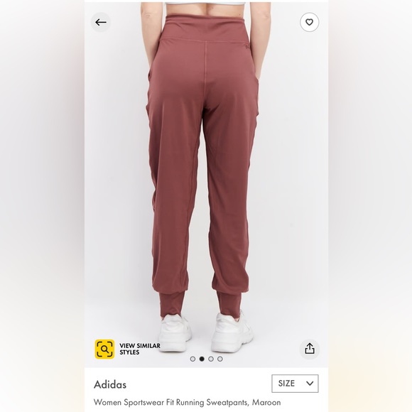 Adidas high rise joggers! Sweatpants! Brand Logo! Size Small - Picture 3 of 17
